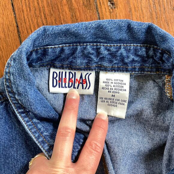 Vintage Bill Blass Button Up Denim Dress - Picture 4 of 4